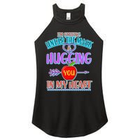 I'm Smiling Under The Mask & Hugging You In My Heart Women's Perfect Tri Rocker Tank