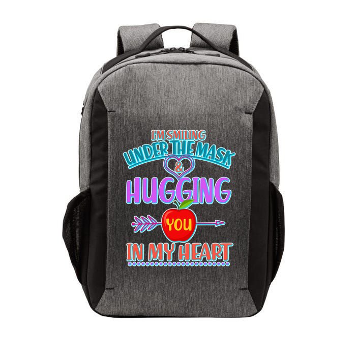 I'm Smiling Under The Mask & Hugging You In My Heart Vector Backpack