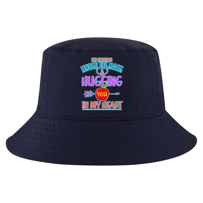 I'm Smiling Under The Mask & Hugging You In My Heart Cool Comfort Performance Bucket Hat