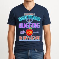 I'm Smiling Under The Mask & Hugging You In My Heart V-Neck T-Shirt