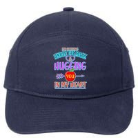 I'm Smiling Under The Mask & Hugging You In My Heart 7-Panel Snapback Hat