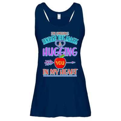 I'm Smiling Under The Mask & Hugging You In My Heart Ladies Essential Flowy Tank