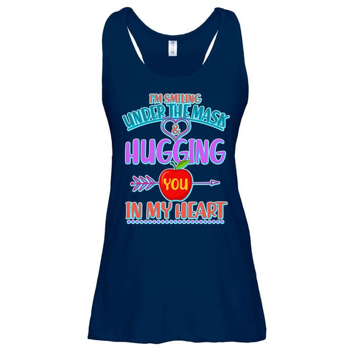 I'm Smiling Under The Mask & Hugging You In My Heart Ladies Essential Flowy Tank