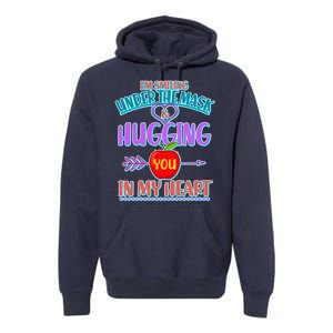 I'm Smiling Under The Mask & Hugging You In My Heart Premium Hoodie