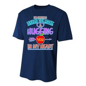 I'm Smiling Under The Mask & Hugging You In My Heart Performance Sprint T-Shirt