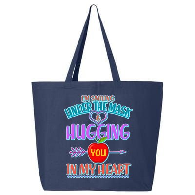 I'm Smiling Under The Mask & Hugging You In My Heart 25L Jumbo Tote