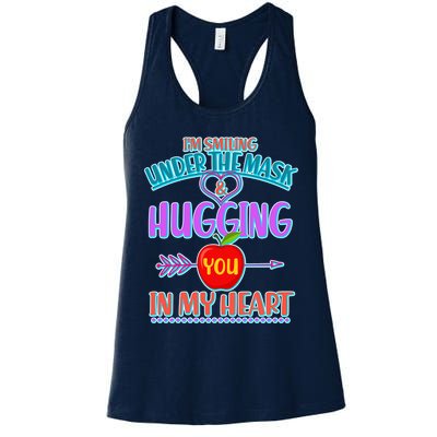 I'm Smiling Under The Mask & Hugging You In My Heart Womens Tank Top