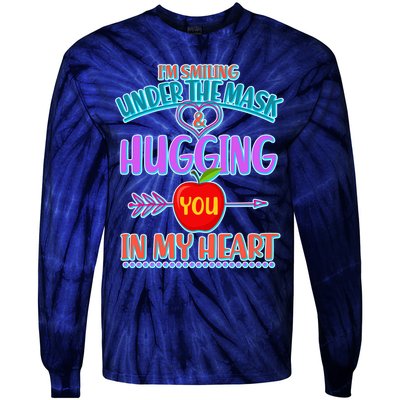 I'm Smiling Under The Mask & Hugging You In My Heart Tie-Dye Long Sleeve Shirt