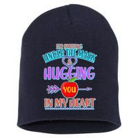 I'm Smiling Under The Mask & Hugging You In My Heart Short Acrylic Beanie