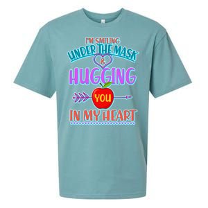 I'm Smiling Under The Mask & Hugging You In My Heart Sueded Cloud Jersey T-Shirt