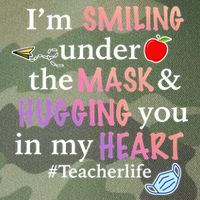 I'm Smiling Under The Mask Hugging You In My Heart Legacy Tie Dye Trucker Hat