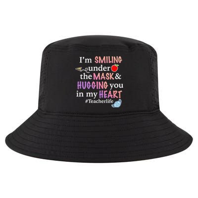 I'm Smiling Under The Mask Hugging You In My Heart Cool Comfort Performance Bucket Hat