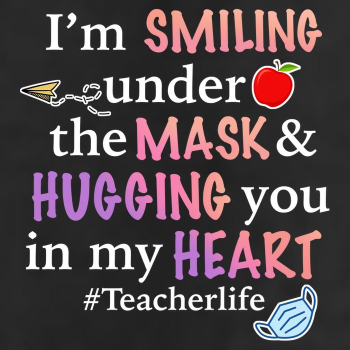 I'm Smiling Under The Mask Hugging You In My Heart Cool Comfort Performance Bucket Hat