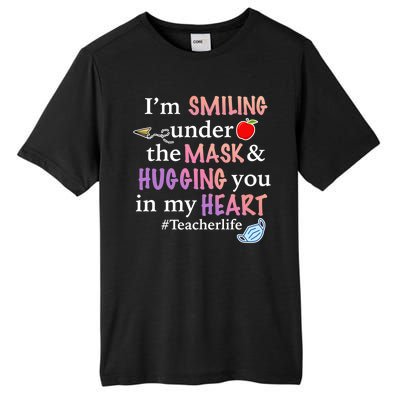 I'm Smiling Under The Mask Hugging You In My Heart Tall Fusion ChromaSoft Performance T-Shirt