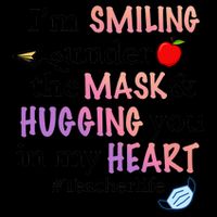 I'm Smiling Under The Mask Hugging You In My Heart Mug