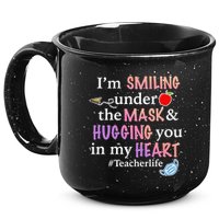 I'm Smiling Under The Mask Hugging You In My Heart 15oz Campfire Ceramic Mug