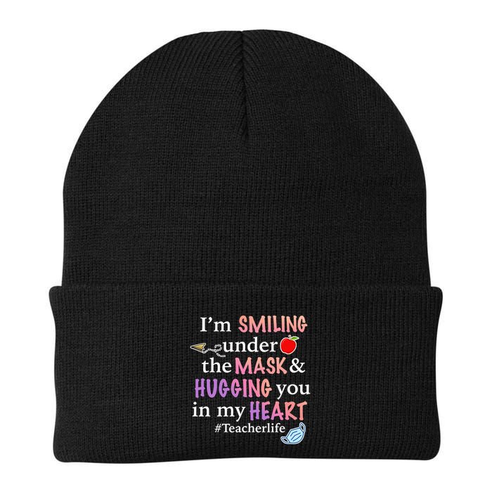 I'm Smiling Under The Mask Hugging You In My Heart Beanie