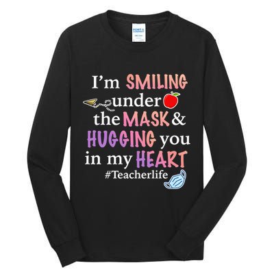 I'm Smiling Under The Mask Hugging You In My Heart Tall Long Sleeve T-Shirt