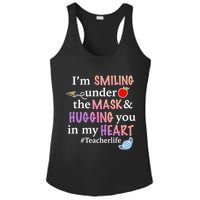 I'm Smiling Under The Mask Hugging You In My Heart Ladies PosiCharge Competitor Racerback Tank