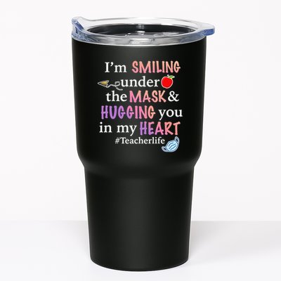 I'm Smiling Under The Mask Hugging You In My Heart Tumbler