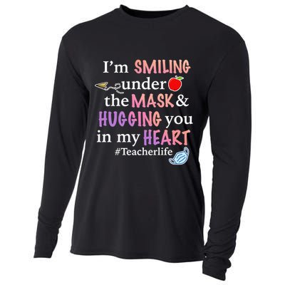 I'm Smiling Under The Mask Hugging You In My Heart Cooling Performance Long Sleeve Crew