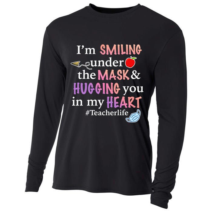 I'm Smiling Under The Mask Hugging You In My Heart Cooling Performance Long Sleeve Crew