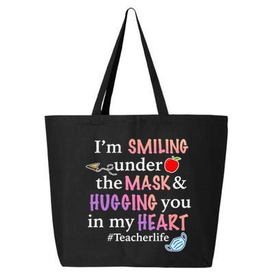 I'm Smiling Under The Mask Hugging You In My Heart 25L Jumbo Tote