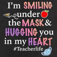 I'm Smiling Under The Mask Hugging You In My Heart 25L Jumbo Tote