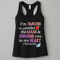 I'm Smiling Under The Mask Hugging You In My Heart Womens Tank Top