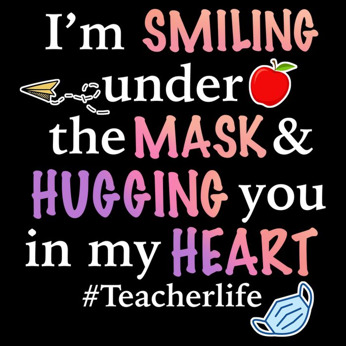 I'm Smiling Under The Mask Hugging You In My Heart Baby Bodysuit