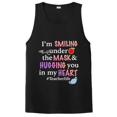 I'm Smiling Under The Mask Hugging You In My Heart PosiCharge Competitor Tank