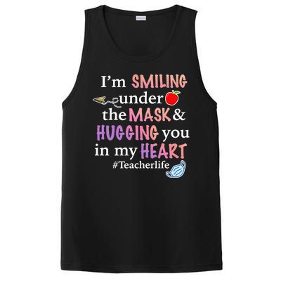 I'm Smiling Under The Mask Hugging You In My Heart PosiCharge Competitor Tank