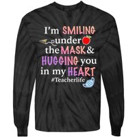 I'm Smiling Under The Mask Hugging You In My Heart Tie-Dye Long Sleeve Shirt
