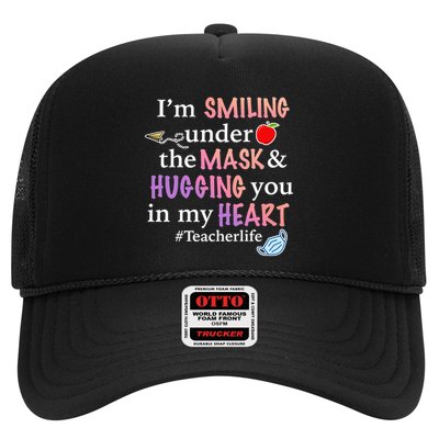 I'm Smiling Under The Mask Hugging You In My Heart Trucker Hat