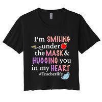 I'm Smiling Under The Mask Hugging You In My Heart Crop Top