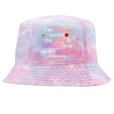 I'm Smiling Under The Mask Hugging You In My Heart Tie-Dyed Bucket Hat