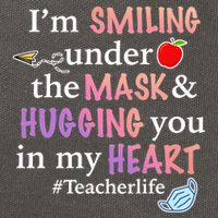 I'm Smiling Under The Mask Hugging You In My Heart Cotton Canvas Backpack