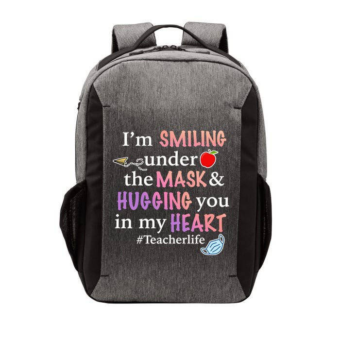 I'm Smiling Under The Mask Hugging You In My Heart Vector Backpack