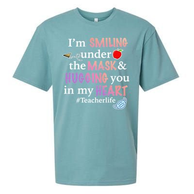 I'm Smiling Under The Mask Hugging You In My Heart Sueded Cloud Jersey T-Shirt