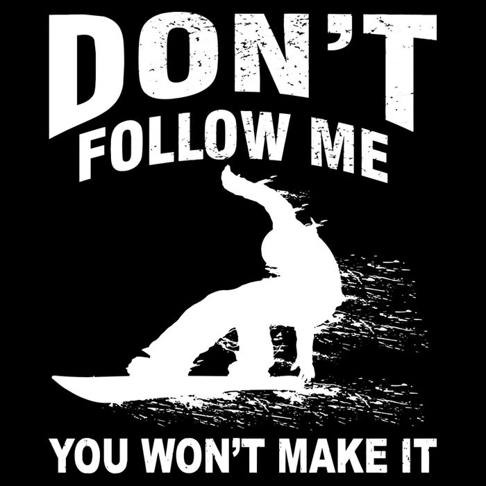 I'm Snowboarding Don't Follow Me You Won't Make It Dry Zone Grid Polo