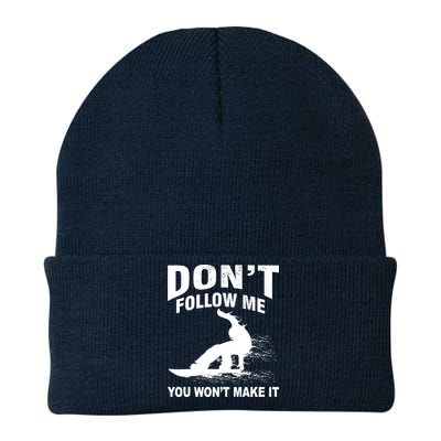 I'm Snowboarding Don't Follow Me You Won't Make It Knit Cap Winter Beanie