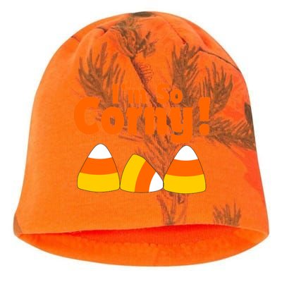 I'm So Corny Candy Corn Halloween Kati - Camo Knit Beanie