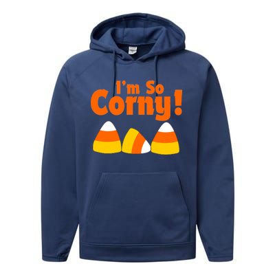 I'm So Corny Candy Corn Halloween Performance Fleece Hoodie