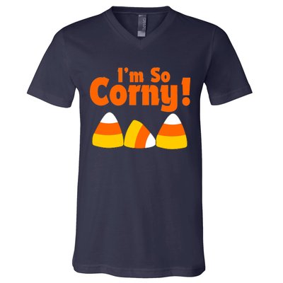 I'm So Corny Candy Corn Halloween V-Neck T-Shirt