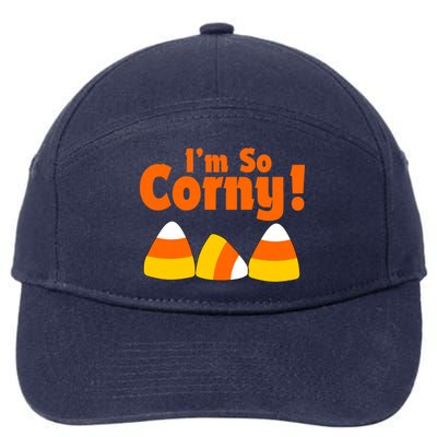 I'm So Corny Candy Corn Halloween 7-Panel Snapback Hat