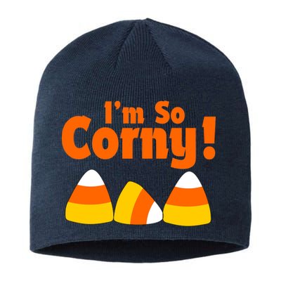 I'm So Corny Candy Corn Halloween Sustainable Beanie