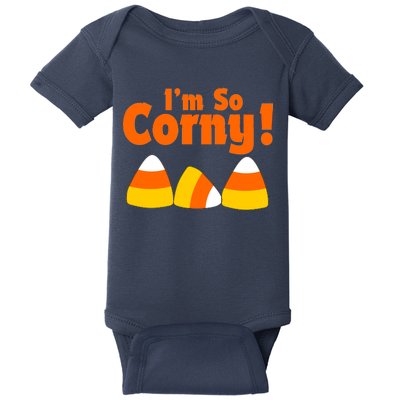 I'm So Corny Candy Corn Halloween Baby Bodysuit