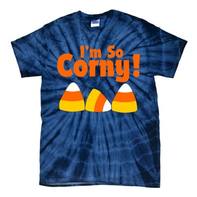 I'm So Corny Candy Corn Halloween Tie-Dye T-Shirt