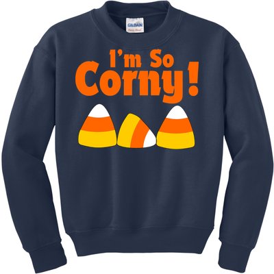 I'm So Corny Candy Corn Halloween Kids Sweatshirt