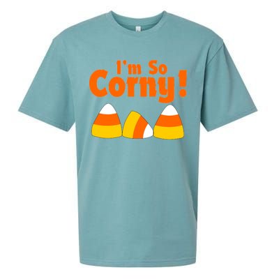 I'm So Corny Candy Corn Halloween Sueded Cloud Jersey T-Shirt